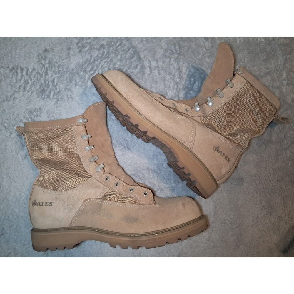 Bates Boots Mens Size 13.5 Tan Gore Tex Combat Flight Military US Army E30500C